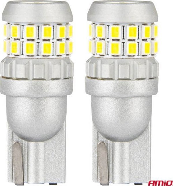 Λαμπτήρες LED CANBUS T10 W5W 30SMD 2016 White 12V 24V AMIO-04233