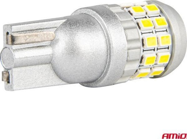 Λαμπτήρες LED CANBUS T10 W5W 30SMD 2016 White 12V 24V AMIO-04233