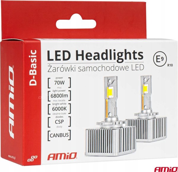 Λαμπτήρες LED σειρά d-basic d5s 6000k canbus AMIO-03630