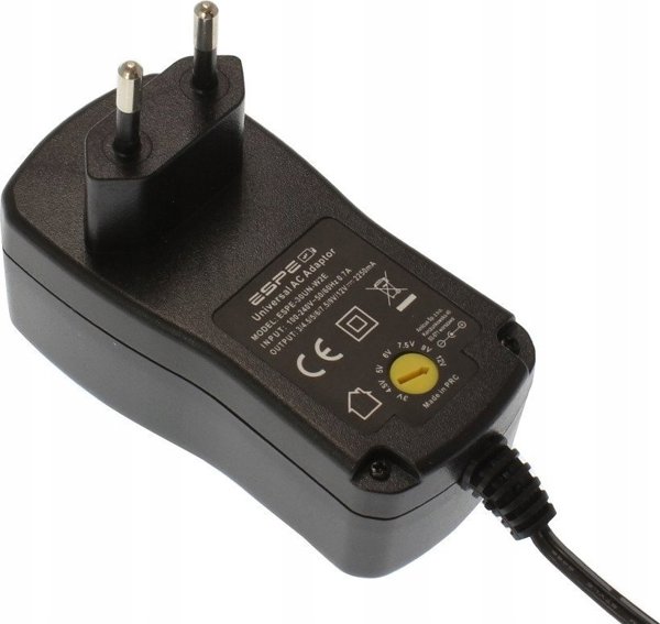 Τροφοδοτικό διακομιστή TRITON ZASILACZ WTYCZKOWY 3-12V 2.25A 1m. 3V 4,5V 5V 6V 7,5V 9V 12VDC REGULOWANY ESPE
