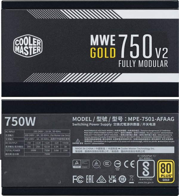 Τροφοδοτικό Cooler Master MWE Gold V2 ATX 3.0 750W (MPE-7501-AFAAG-3EU) 13178907 4719512142271