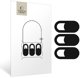 ΚΑΛΥΜΜΑ ΚΑΜΕΡΑΣ TECH-PROTECT CAM FIT+ 3-PACK LAPTOP WEBCAM COVER BLACK