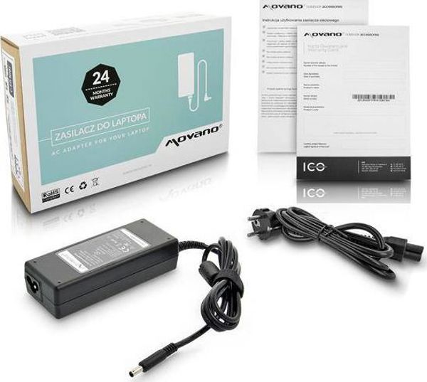Φορτιστής για φορητό υπολογιστή Movano 90 W, 3 mm, 4.6 A, 19.5 V (ZZ/DEL195462P)