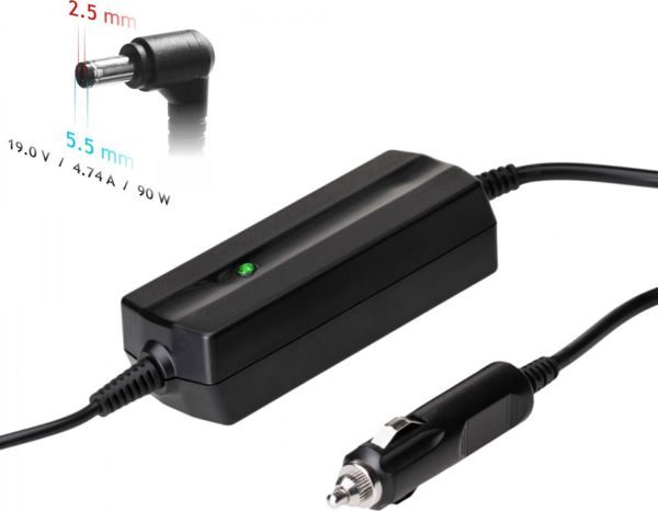 Τροφοδοτικό για φορητό υπολογιστή Akyga 90 W, 2.5 mm, 4.7 A, 19 V (AK-ND-36)