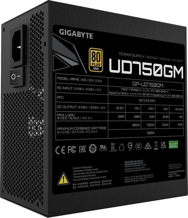 Τροφοδοτικό GIGABYTE UD750GM 750W (GP-UD750GM)