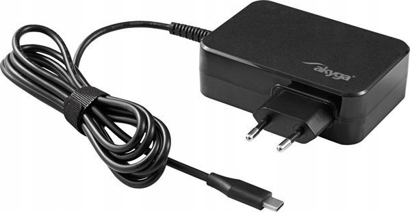 Zasilacz do laptopa Akyga Zasilacz do notebooka Akyga AK-ND-82 5-20V / 3-4.5A 90W USB type C 1.8m GaN