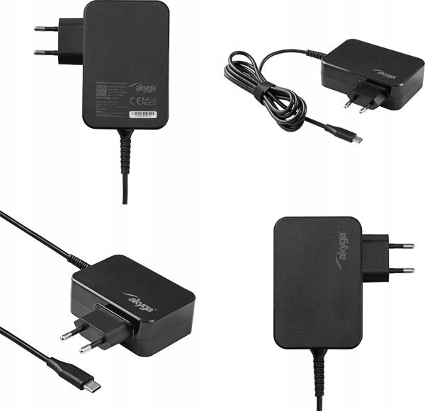 Zasilacz do laptopa Akyga Zasilacz do notebooka Akyga AK-ND-82 5-20V / 3-4.5A 90W USB type C 1.8m GaN