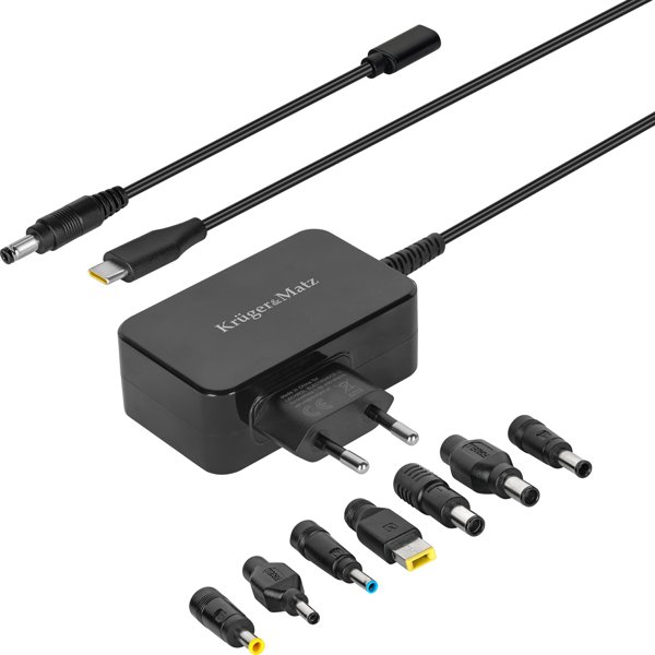 Kruger&Matz Παγκόσμιος Φορτιστής 45W με Power Delivery και 7 Αντάπτορες