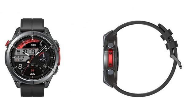 Zeblaze Smartwatch Stratos 4 Άβυσσος Μαύρο Czarny