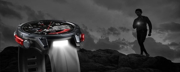 Zeblaze Smartwatch Stratos 4 Άβυσσος Μαύρο Czarny