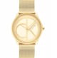 Γυναικείο Ρολόι Calvin Klein Iconic Mesh 25200034 με Μπρασελέ, σε Χρυσό Χρώμα + Θήκη