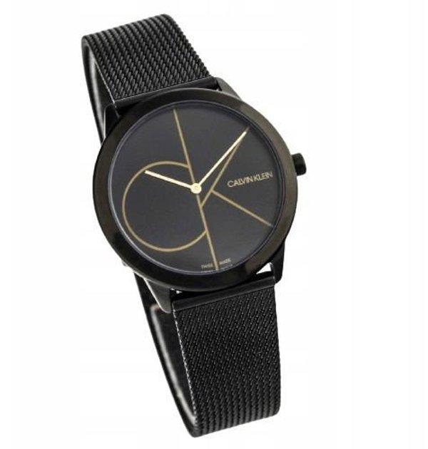 Γυναικείο Ρολόι Calvin Klein Iconic Mesh 25200034 με Μπρασελέ, σε Χρυσό Χρώμα + Θήκη