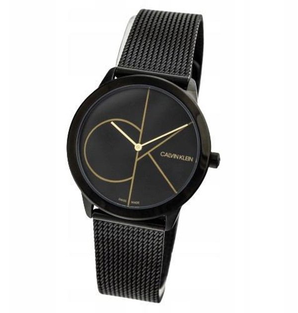 Γυναικείο Ρολόι Calvin Klein Iconic Mesh 25200034 με Μπρασελέ, σε Χρυσό Χρώμα + Θήκη