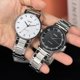 Casio MTP-VT03D-1B Ανδρικό Ρολόι με Μαύρο Καντράν και Μπρασελέ από Ανοξείδωτο Ατσάλι σε Κουτί