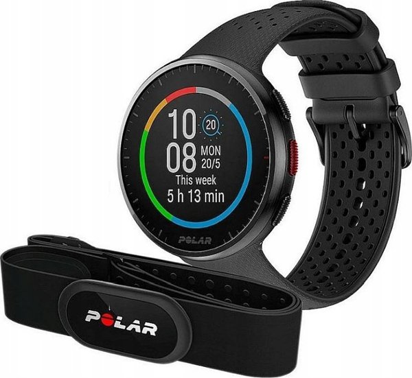 Ρολόι γυμναστικής Polar Pacer Pro S/L + αισθητήρας καρδιακού ρυθμού H10 Μαύρο (PACER PRO GRY/BLK)