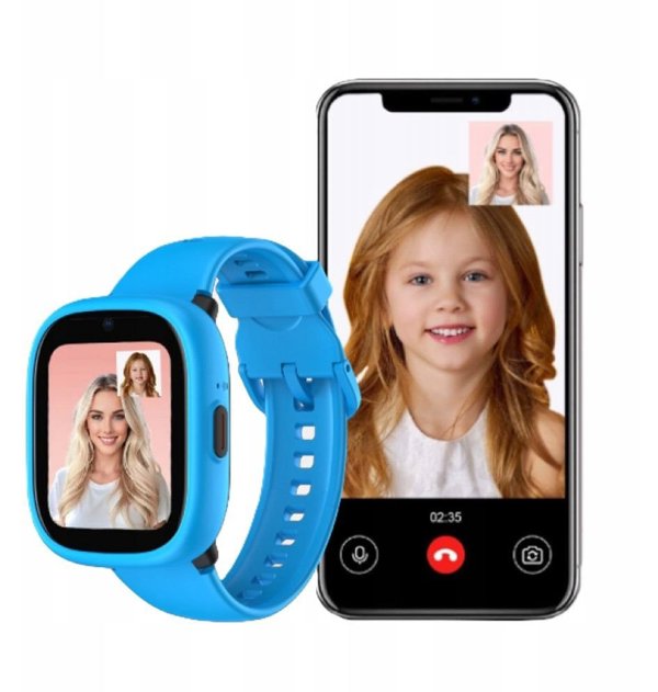 Kidoboo Smartwatch K3 Watchme Gen2, 4G, GPS, WiFi, SIM & SOS, Μπλε/Μαύρο