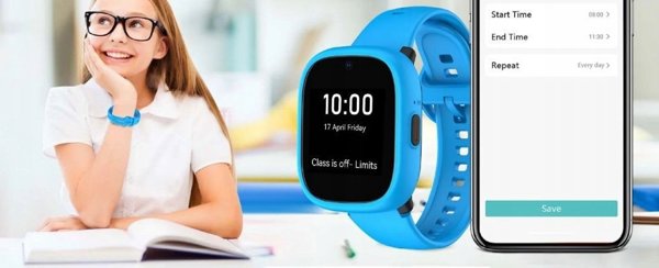Kidoboo Smartwatch K3 Watchme Gen2, 4G, GPS, WiFi, SIM & SOS, Μπλε/Μαύρο