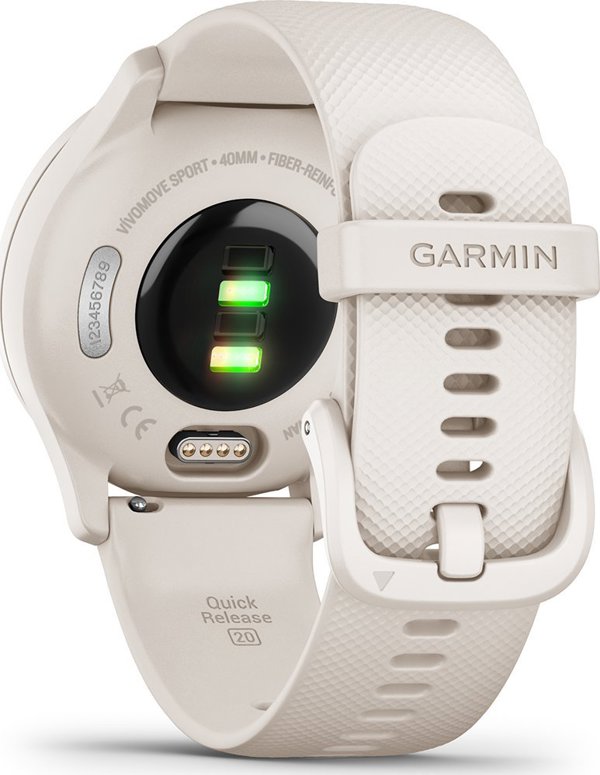 Ρολόι γυμναστικής Garmin Vivomove Sport Λευκό (010-02566-01)
