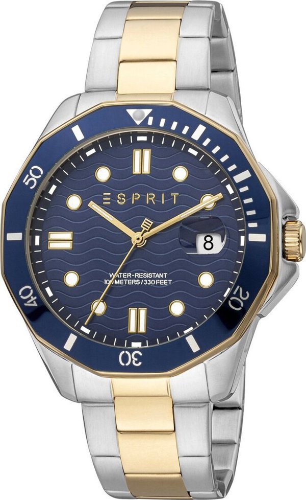 Ρολόι Esprit Ρολόι μάρκας Esprit μοντέλο ES1G367M χρώμα Γκρι. Αξεσουάρ ανδρικό. Σεζόν: Όλο το χρόνο NoSize