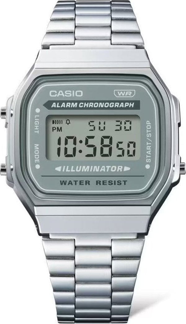 Zegarek Casio Zegarek dla dzieci Casio A168WA-3AYES srebrny