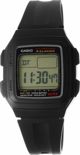 Ρολόι Casio Ανδρικό Ρολόι CASIO F-201WA-1ADF 10 Bar Για κολύμπι