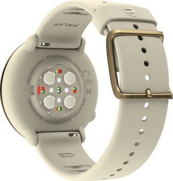 Αθλητικό ρολόι Polar Polar Ignite 2 σαμπανιζέ-χρυσό + Hook & Loop
