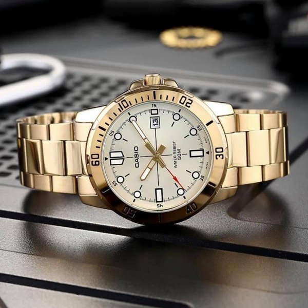 Ρολόι Casio Ανδρικό Ρολόι Casio DIVER Χρυσό (45 mm)