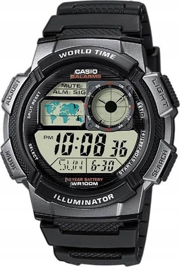 Ρολόι Casio Ανδρικό Ρολόι CASIO 10 Bar για Κολύμπι AE-1000 -1B
