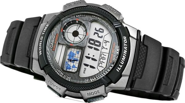 Ρολόι Casio Ανδρικό Ρολόι CASIO 10 Bar για Κολύμπι AE-1000 -1B