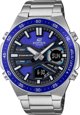 Ανδρικό Ρολόι Casio Edifice EFV-C110D-2AVEF με Μπλε Καντράν και Ασημί Μπρασελέ