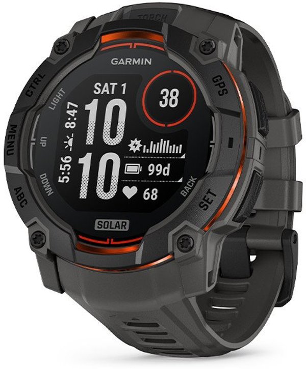 Έξυπνο ρολόι GARMIN Instinct 3 50mm SOLAR Μαύρο