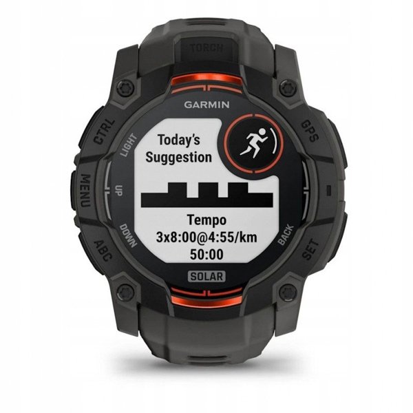 Έξυπνο ρολόι GARMIN Instinct 3 50mm SOLAR Μαύρο