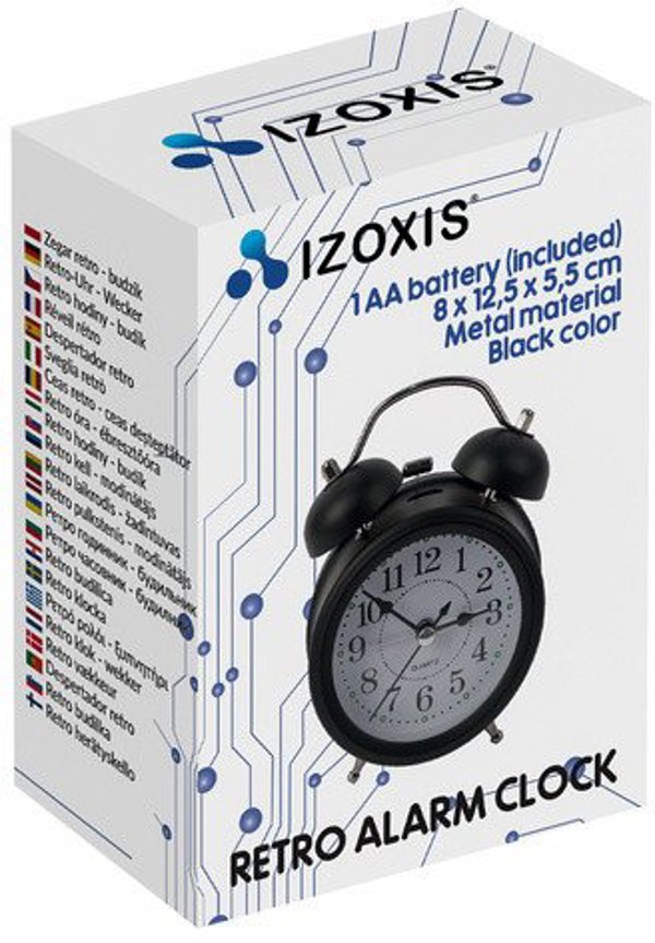 Ρετρό ρολόι - ξυπνητήρι Izoxis 25473