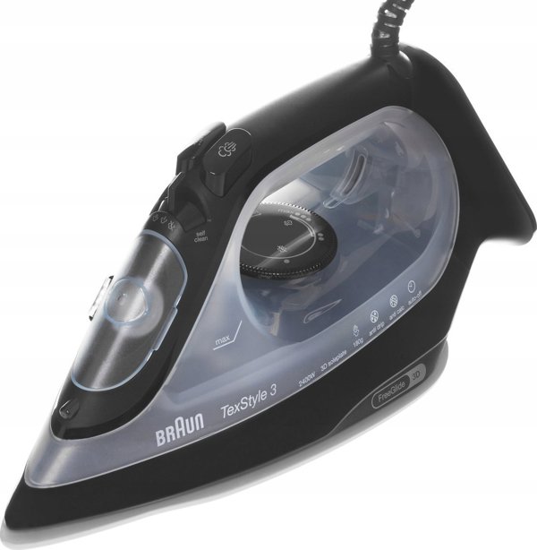 Ζελαζκο Μπραουν Μπραουν ΤεξΣτυλε 3 ΣΙ 3055 ΒΚ, steam iron (black)