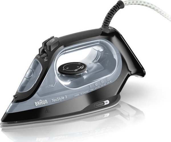 Ζελαζκο Μπραουν Μπραουν ΤεξΣτυλε 3 ΣΙ 3055 ΒΚ, steam iron (black)