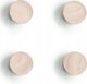 Μαγνήτες Zeller από ξύλο, 4 τεμάχια, Ø 2,2 cm