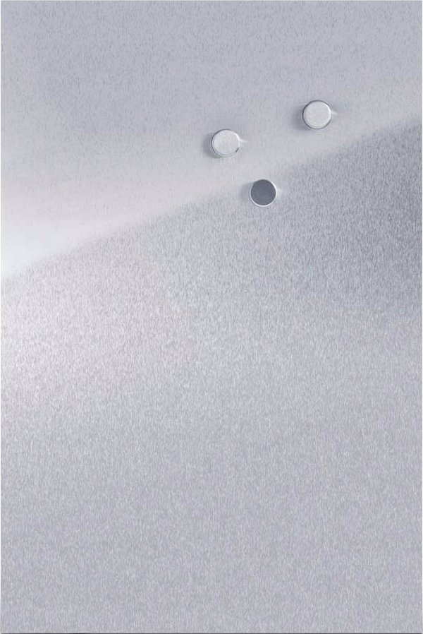 Zeller Μεταλλικός μαγνητικός πίνακας MEMO + 3 μαγνήτες, 60x40 cm, ZELLER