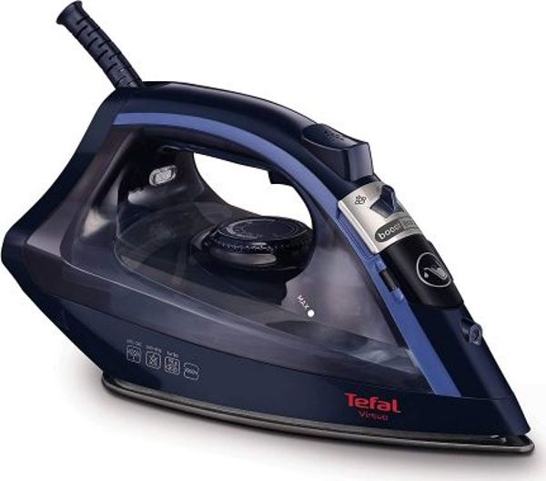 Tefal Virtuo FV1713 Σίδερο Ατμού 2000W, 90g/min Βολή Ατμού, Λευκό/Μπλε
