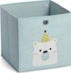 Zeller Κουτί Αποθήκευσης Icebear, Υφασμάτινο, Χρώμα Μέντας, 28x28x28cm