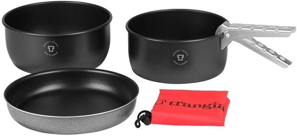 Σετ Σκευών Mil-Tec Trangia Tundra I Camping, Αντικολλητικό Μαύρο, 2 Τεμάχια