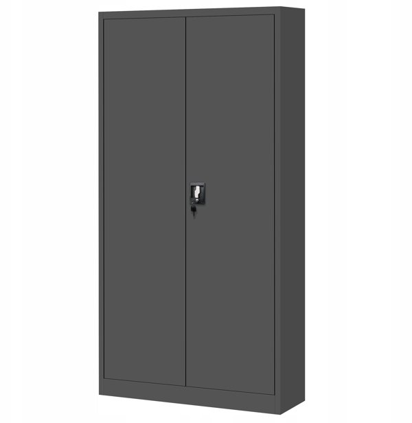 Zestaw 4x biurowa szafa metalowa na akta JAN H, 900 x 1950 x 400 mm, antracytowa