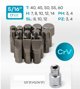 Σετ εργαλείων 94 τεμ. 1/2", 1/4" (εξάγωνα) (4-32mm)