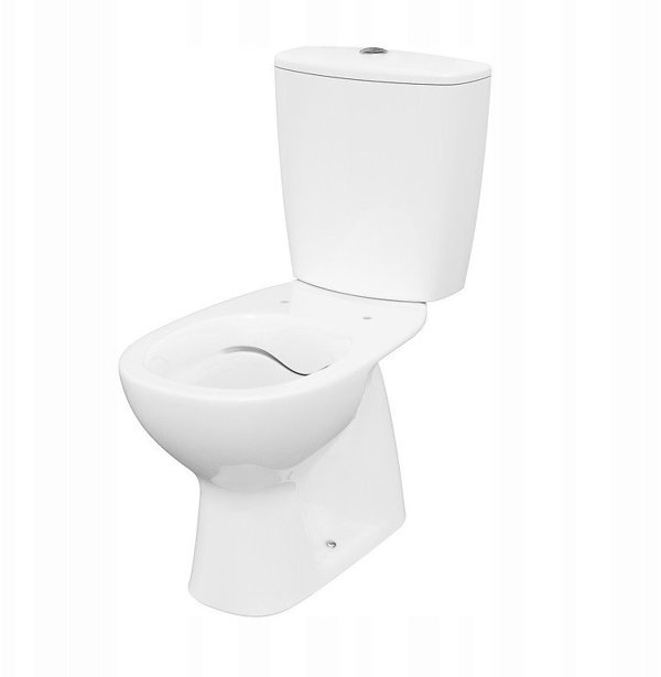 Σετ συμπαγές WC Cersanit (συμπαγή WC χωρίς χείλος CleanOn) WC συμπαγές 683 ARTECO CleanOn 021 NEW 3/5 με κάθισμα πολυπροπυλενίου, αργής πτώσης (K667-074)