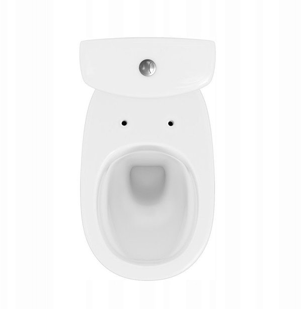 Σετ συμπαγές WC Cersanit (συμπαγή WC χωρίς χείλος CleanOn) WC συμπαγές 683 ARTECO CleanOn 021 NEW 3/5 με κάθισμα πολυπροπυλενίου, αργής πτώσης (K667-074)
