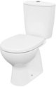 Σετ συμπαγές WC Cersanit (συμπαγή WC χωρίς χείλος CleanOn) WC συμπαγές 683 ARTECO CleanOn 021 NEW 3/5 με κάθισμα πολυπροπυλενίου, αργής πτώσης (K667-074)