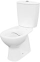 Σετ συμπαγές WC Cersanit (συμπαγή WC χωρίς χείλος CleanOn) WC συμπαγές 683 ARTECO CleanOn 021 NEW 3/5 με κάθισμα πολυπροπυλενίου, αργής πτώσης (K667-074)