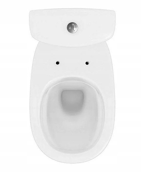 Σετ συμπαγές WC Cersanit (συμπαγή WC χωρίς χείλος CleanOn) WC συμπαγές 683 ARTECO CleanOn 021 NEW 3/5 με κάθισμα πολυπροπυλενίου, αργής πτώσης (K667-074)