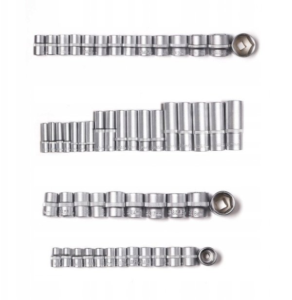 Σετ Εργαλείων NoName 216 Τεμαχίων 1/4", 3/8" & 1/2" με Καρυδάκια 4-32mm