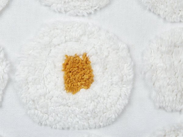 Σετ 2 διακοσμητικών μαξιλαριών AZALIA βαμβάκι 45x45 cm λευκό με floral σχέδιο