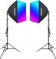 Σετ στούντιο Neewer Σετ στούντιο Neewer NK800 δύο softbox + λαμπτήρες RGB 24W 2700-6500K + τρίποδα + πτερύγια